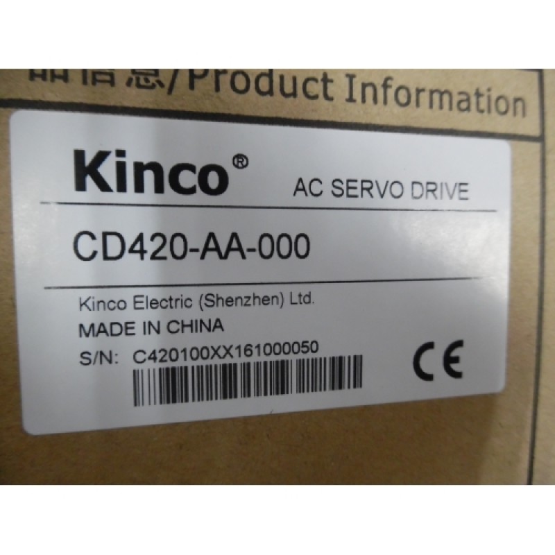 Kinco Servo Driver CD Series CD420-AA-000 0.2-0.75KW Single Phase AC220V+/-20% 47~63Hz New