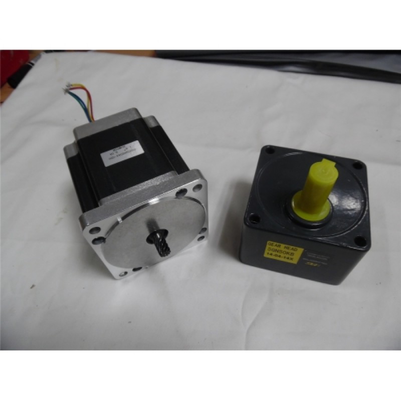 Ratio1:50 NEMA34 6A 6.5NM 929oz-in L 98mm Gear reducer Stepper Motor Packaging machinery