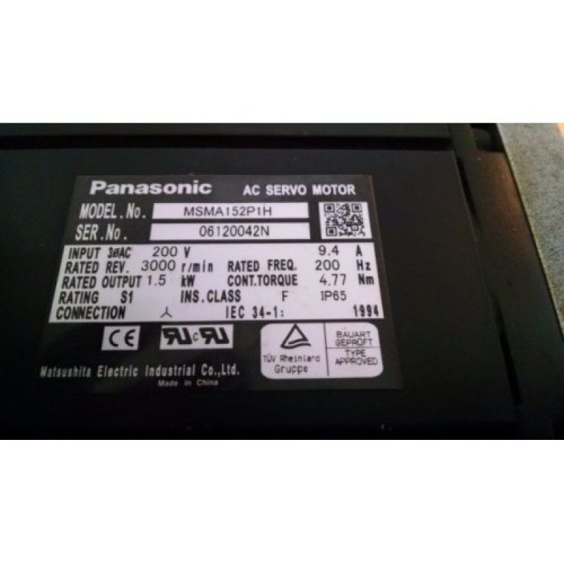 MSMA152P1H A4 1.5KW AC Servo Motor Used