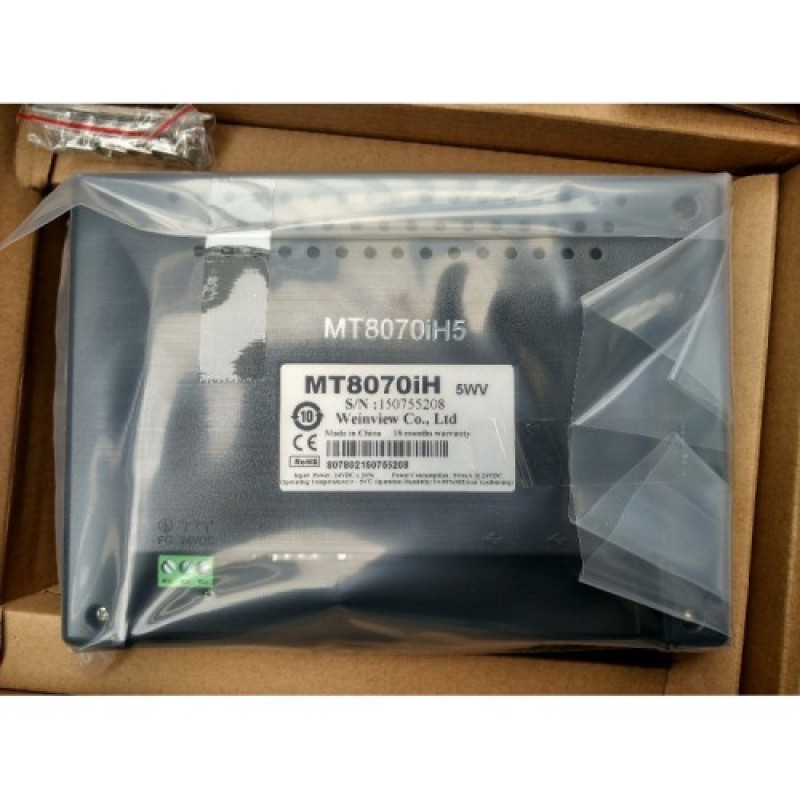 7inch 800*480 Ethernet USB Host HMI Touch Panel Weinview MT8070iH5 CE Programing Cable&Software