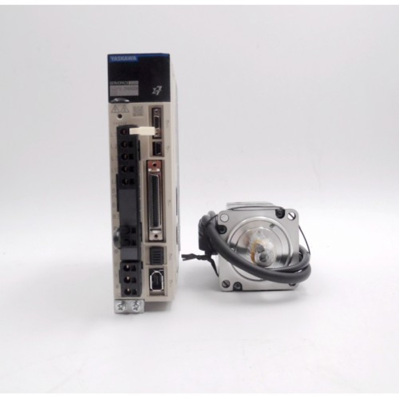 SGD7S-2R8A00A+SGM7J-04AFC6S  YASKAWA 7-Series  200V  400W  1.27NM  3000r/min AC Rotary Servomotor Drive Kit