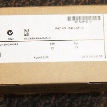 1747-L551 Allen-Bradley PLC SLC 5/05 Processor 4096 I/O 480 local Analog I/O New