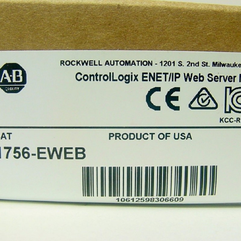 1756-EWEB AB Allen-Bradley PLC 100 Mbps Communication Rate ControlNet Communication Module 1756 Series Original brand ne