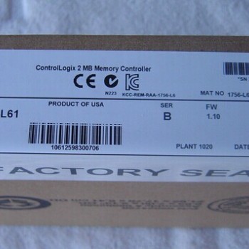 1756-L61 Allen-Bradley PLC 1756 ControlLogix Controller Processor 2MKbyte Memory New