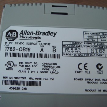 1762-OB16 AB Allen-Bradley PLC 24VDC 16 Outputs Digital Output Module 1762 Series Original brand new