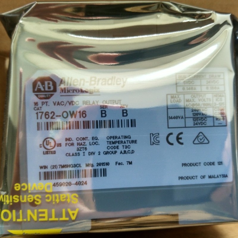 1762-OW8 AB Allen-Bradley PLC 5-125VDC 8 Output Points Digital Output Module 1762 Series Original brand new