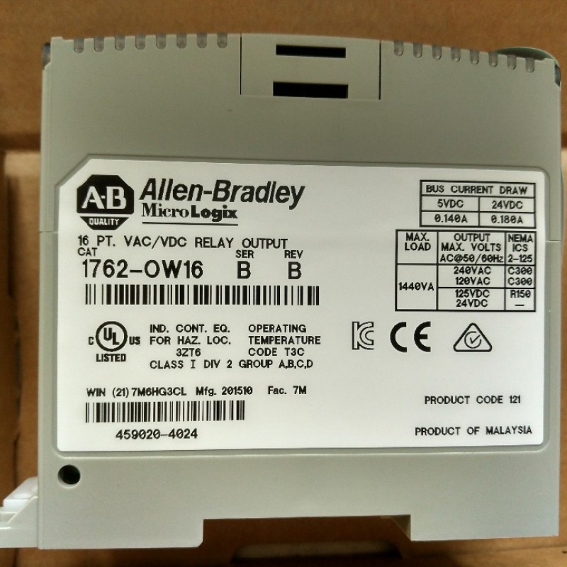 1762-OW8 AB Allen-Bradley PLC 5-125VDC 8 Output Points Digital Output Module 1762 Series Original brand new