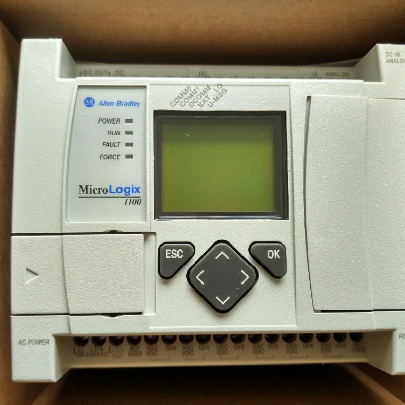1763-L16BWA AB Allen-Bradley PLC 120/240V AC MicroLogix 1100 Controller 1763 Series Original brand new