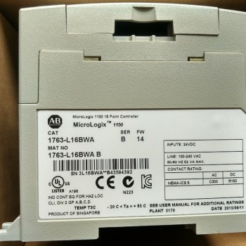 1763-L16BWA AB Allen-Bradley PLC 120/240V AC MicroLogix 1100 Controller 1763 Series Original brand new