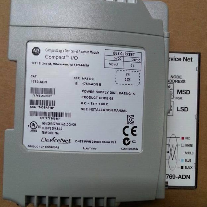 1769-ADN AB Allen-Bradley PLC CompactLogix DeviceNet Adapter Module 1769 Series Original brand new