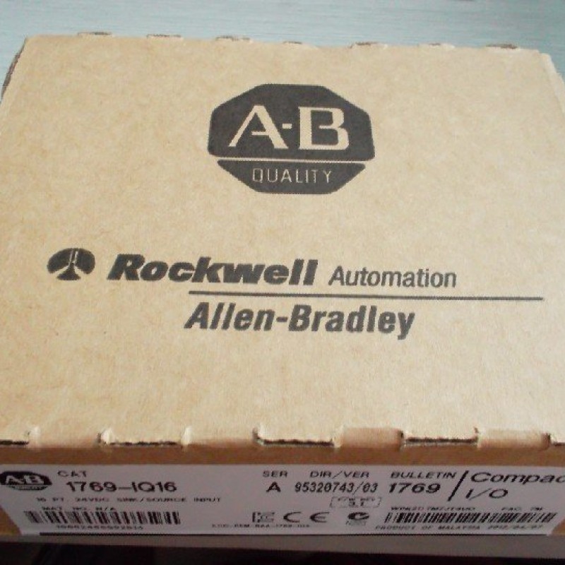 1769-IQ16 AB Allen-Bradley PLC 24VDC 16 Inputs Compact Digital DC I/O Module 1769 Series Original brand new