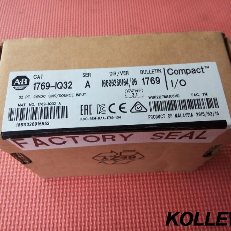 1769-IQ32 AB Allen-Bradley PLC 24VDC 32 inputs Compact Digital DC I/O Module 1769 Series Original brand new