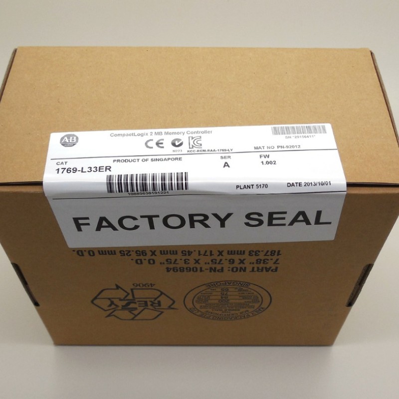 1769-L33ER AB Allen-Bradley PLC CompactLogix 5370 L3 Controller 1769 Series Original brand new