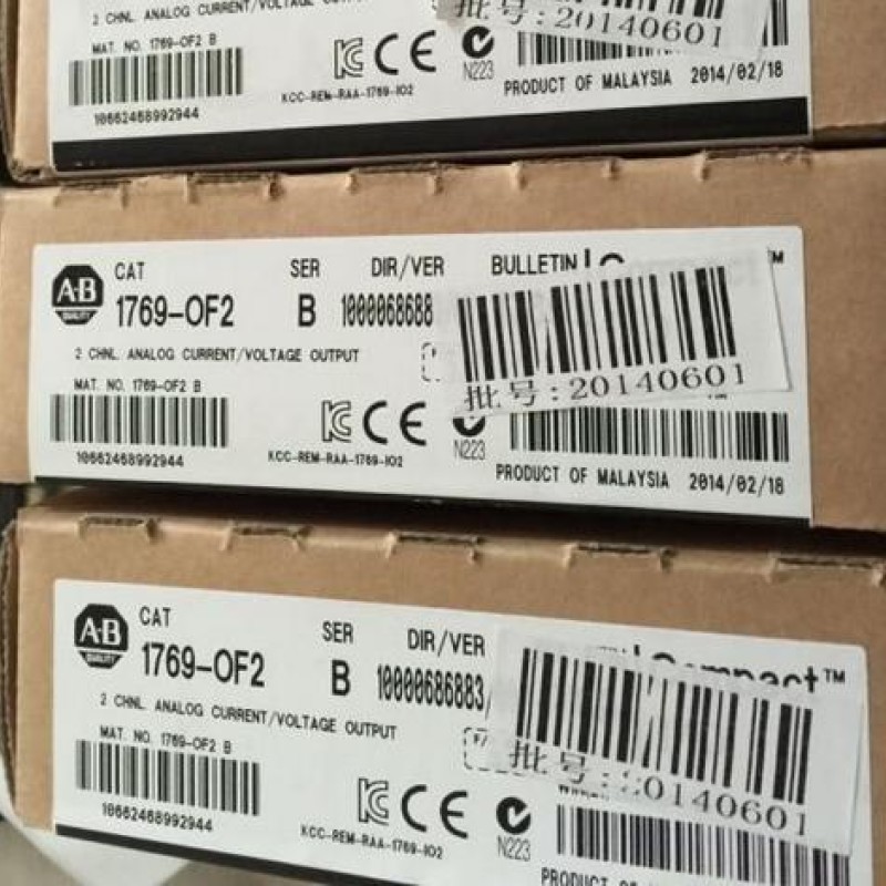 1769-OF2 AB Allen-Bradley PLC 2 outputs single-ended  Compact Analog I/O Module 1769 Series Original brand new