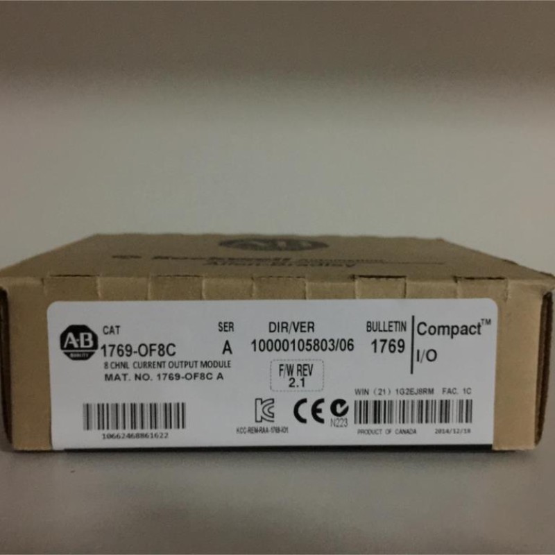 1769-OF8C AB Allen-Bradley PLC 8 outputs single-ended  Compact Analog I/O Module 1769 Series Original brand new