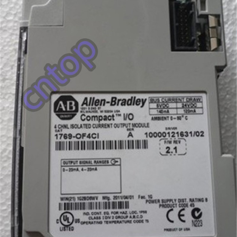 1769-OF8C AB Allen-Bradley PLC 8 outputs single-ended  Compact Analog I/O Module 1769 Series Original brand new