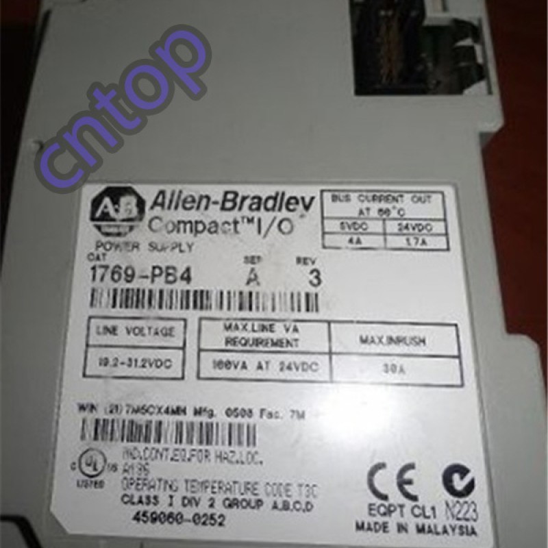 1769-PB2 AB Allen-Bradley PLC 19.2-31.2V DC Power Supply 1769 Series Original brand new