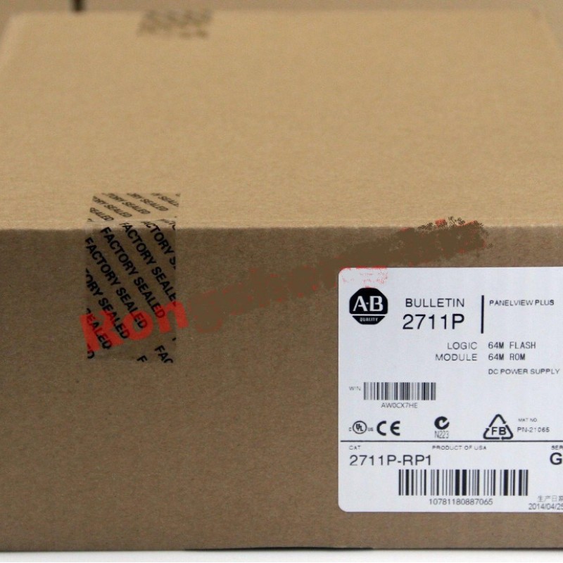 2711P-RP1 Allen-Bradley PLC Touch Screen with 64 MB flash/64 MB RAM DC input New