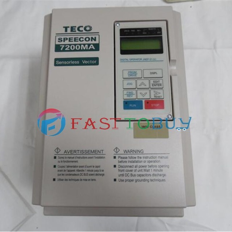 3.7KW 5HP 220V 400Hz TECO 7200MA VFD for Engrave Packaging Machine Tool 1Year Warranty