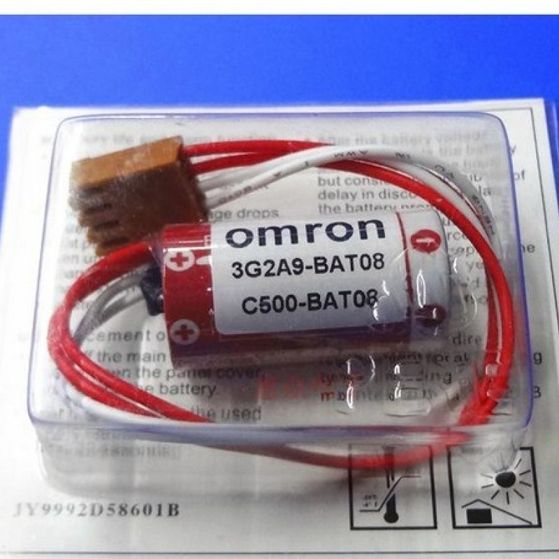 3G2A9-BAT08 Lithium battery(MAXELL ER17/33) for Omron CQM1/C60P PLC with plug Original 3.6V