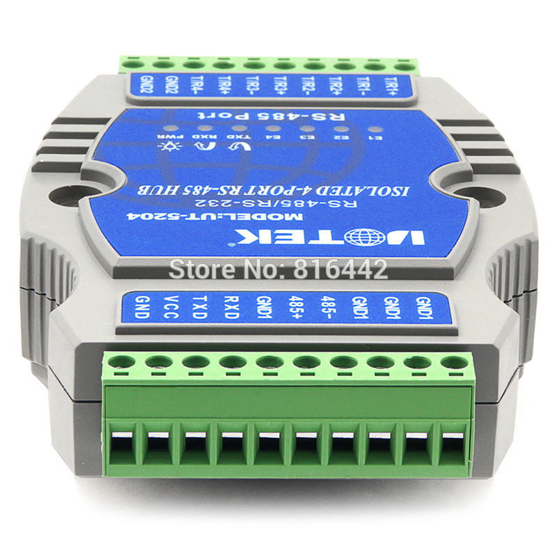 4-port RS-485 HUB rail mounted UT-5204 NEW