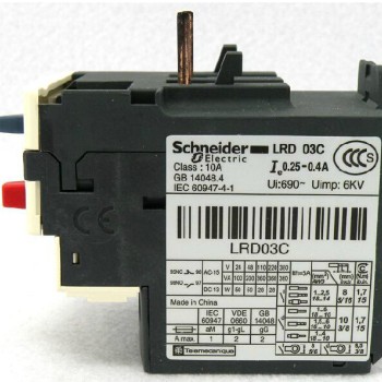 5pcs/Lot LRD03C TeSys D Thermal Overload Relays 0.25-0.4A New