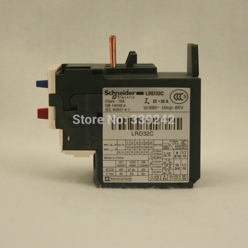 5pcs/Lot LRD32C TeSys D Thermal Overload Relays 23-32A New