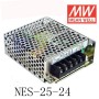 5pcs NES-25-24 MEAN WELL 25W 24V1.1A Single Output Switching Power Supply