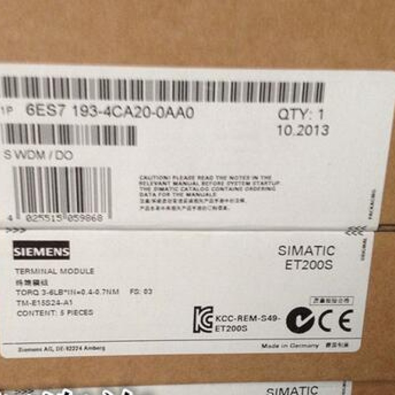 6ES7193-4CA20-0AA0 SIEMENS TERMINAL MODULE New