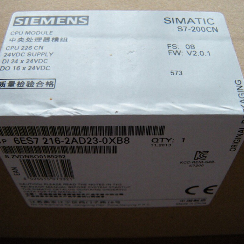 CPU226 6ES7216-2BD23-0XB8 Siemens  PLC