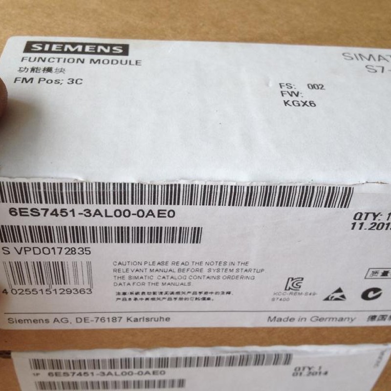 6ES7451-3AL00-0AE0 SIEMENS Positioning Module New
