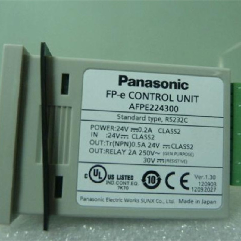 AFPE224300 Panasonic PLC 24VDC 8 DC input points 5 NPN output points FP-e Control Unit Original New