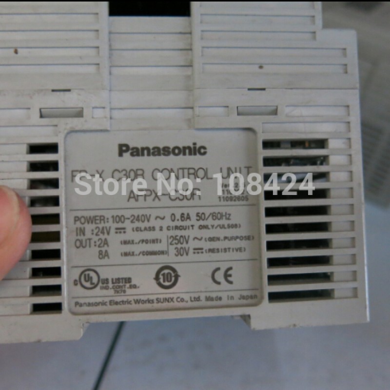 AFPX-C30R FP-X C30R Panasonic PLC CPU 100~240VAC 16DI 14DO Relay 32K Steps New Original 1Year Warranty