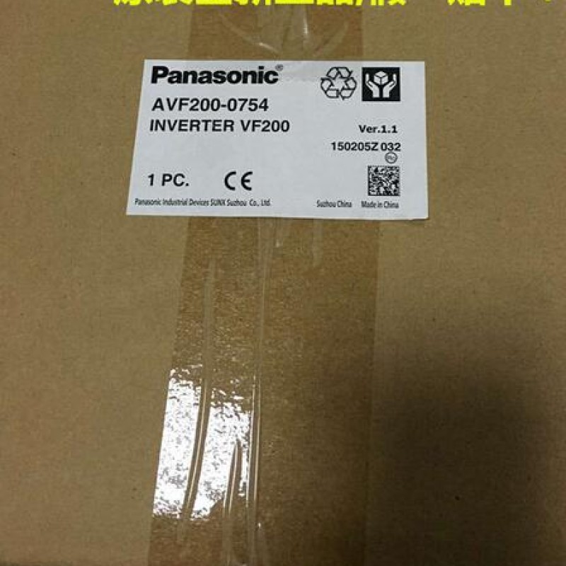 AVF200-0754 Panasonic VFD input 3 Ph 380V 31A 7.5KW 400Hz for Textile Machine 1 year Warranty