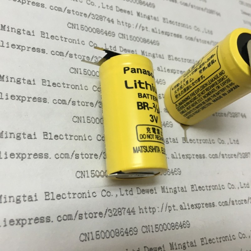 BR-2/3A Lithium battery(BR-2/3A) for Panasonic FP3 PLC with plug
