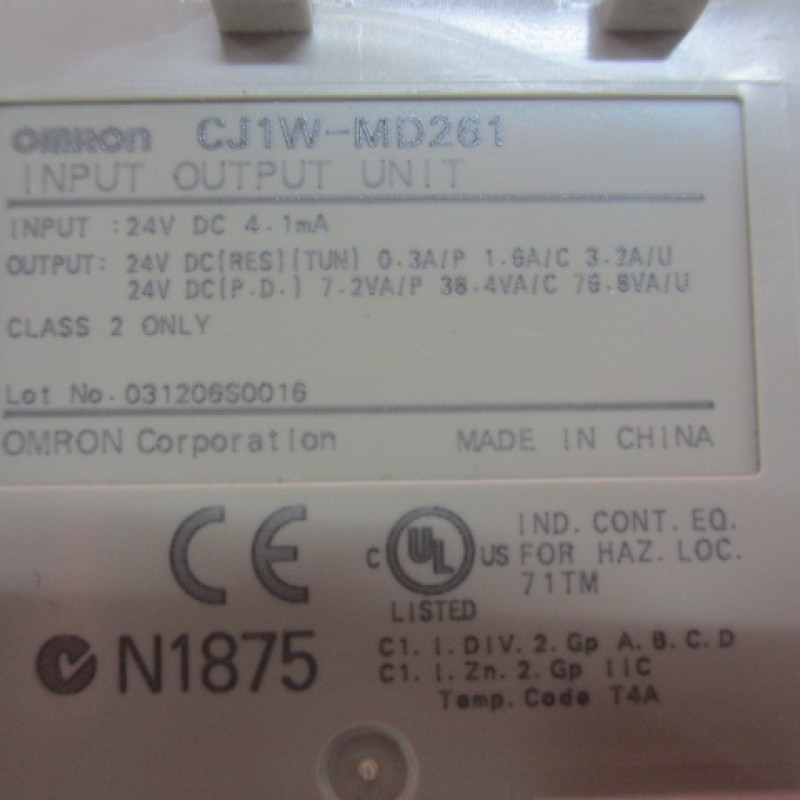 CJ1W-MD261 PLC OMRON I/O 32 point 12-24VDC Original brand new