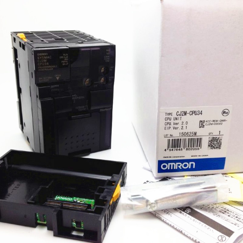 CJ2M-CPU34 PLC OMRON CPU EtherNet/IP 30K steps Original brand new