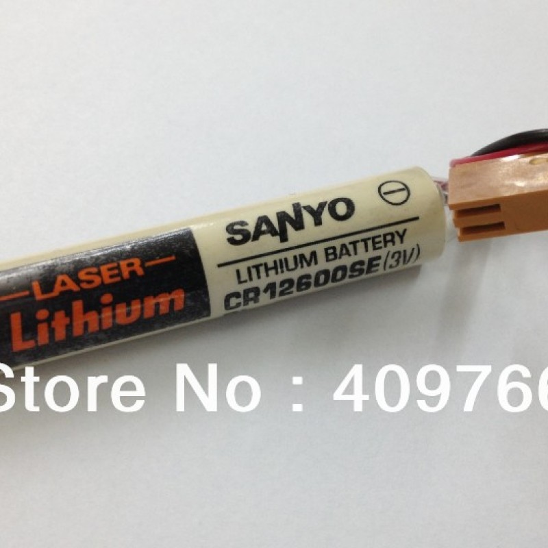 CR12600SE Lithium battery for SANYO PLC without plug 3.0V