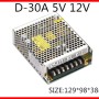 T-30B MEAN WELL 30W +5V3A +12V1A -12V0.5A Three Outputs Switching Power Supply