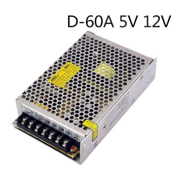 D-60A MEAN WELL 60W +5V6A +12V4A Dual Output Switching Power Supply