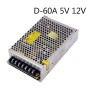 D-60A MEAN WELL 60W +5V6A +12V4A Dual Output Switching Power Supply