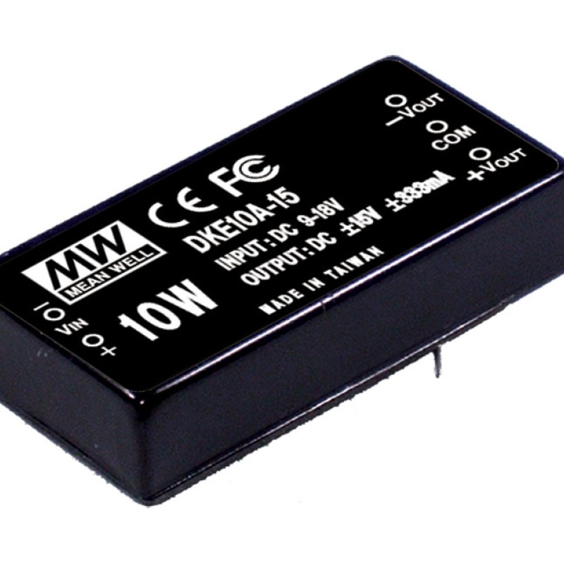 DKE10A-12 MEAN WELL 10W 9~18V Input 12V Dual Output DC-DC Converter Power Supply