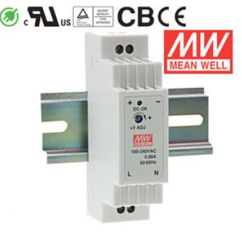 DR-15-12 MEAN WELL 15W 12V1.25A Single Output Switching Power Supply