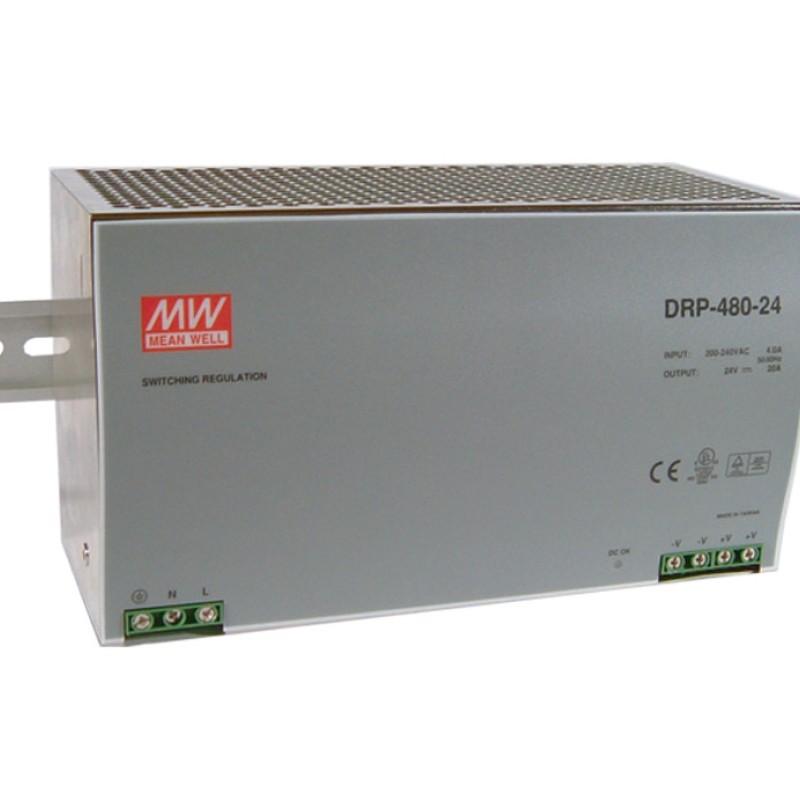 DRP-480S-48 MEAN WELL 480W 48V10A Single Output Switching Power Supply