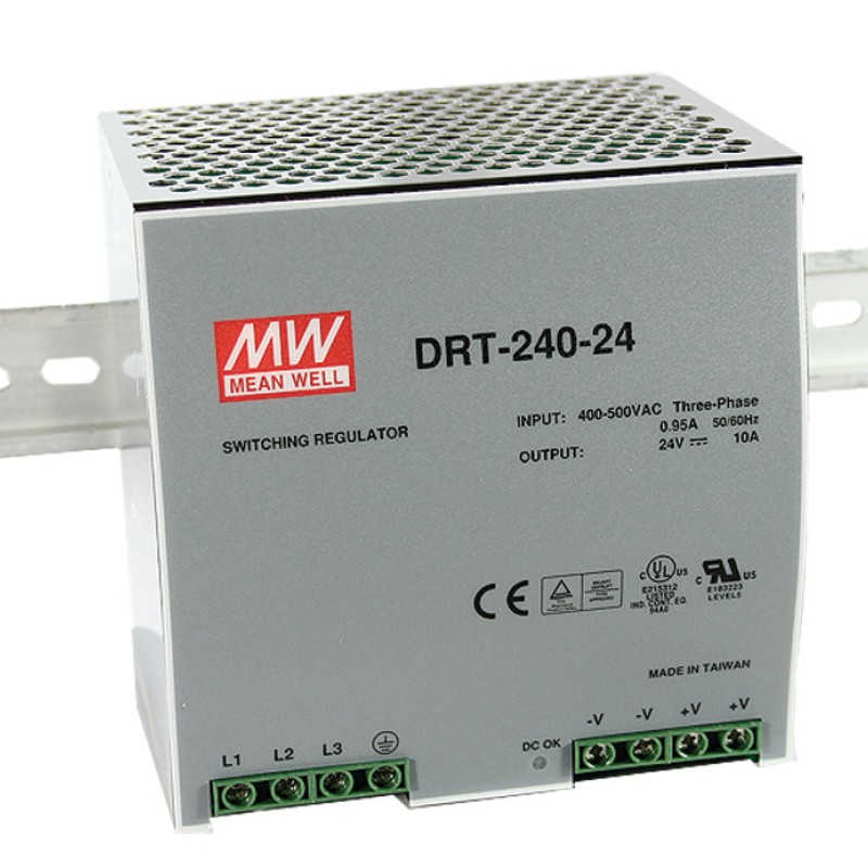 DRT-240-48 MEAN WELL 240W 48V5A Three-Phase Input Switching Power Supply