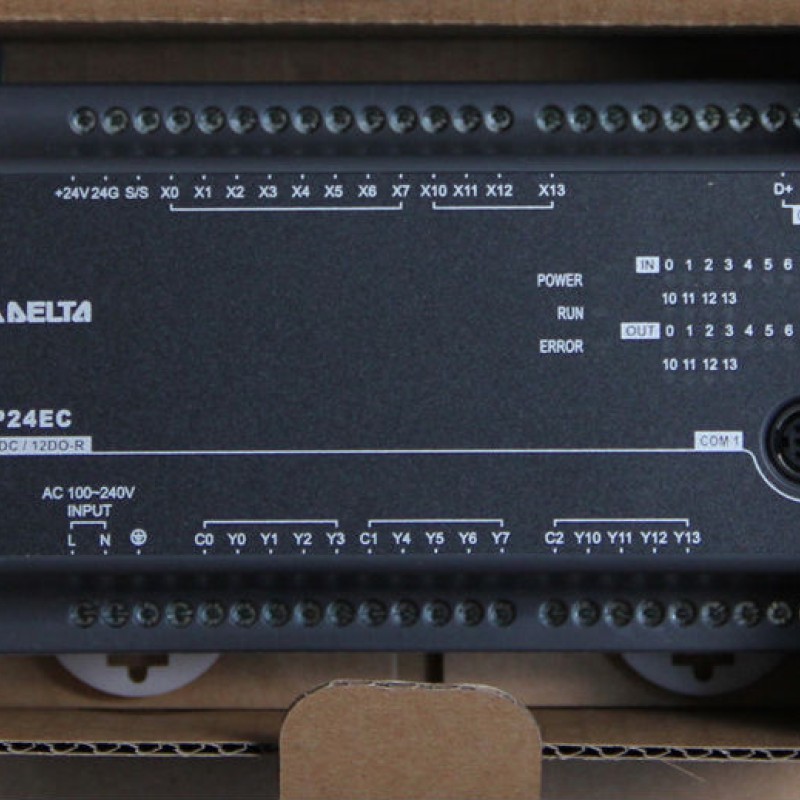 DVP24EC00R3 Delta PLC 100-240VAC DI12 DO12 relay output Standard Original brand new