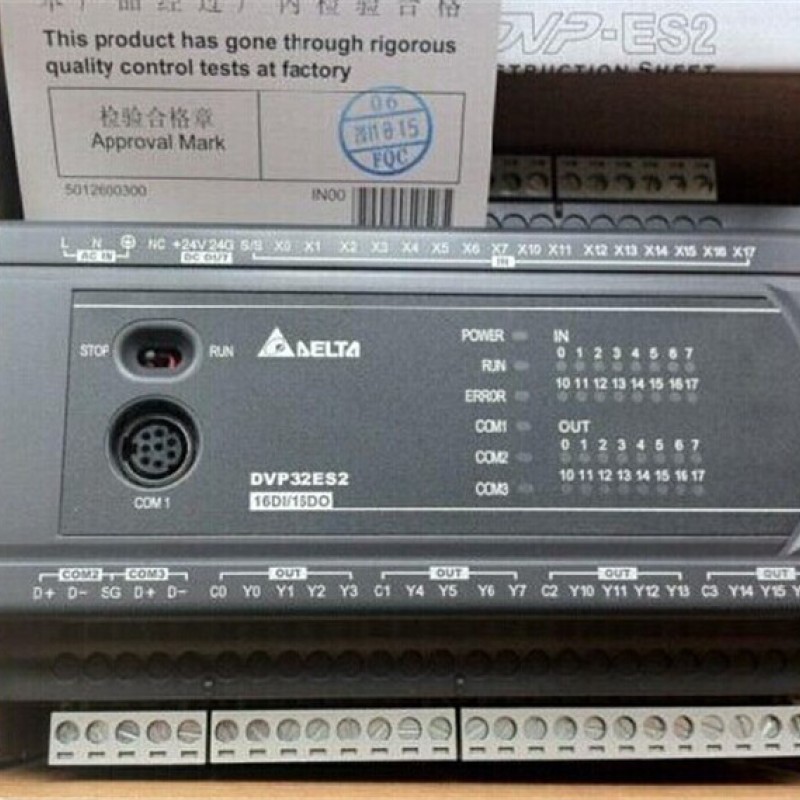 DVP32ES200R Delta PLC 100-240VAC 16DI 16DO relay output Standard Original brand new