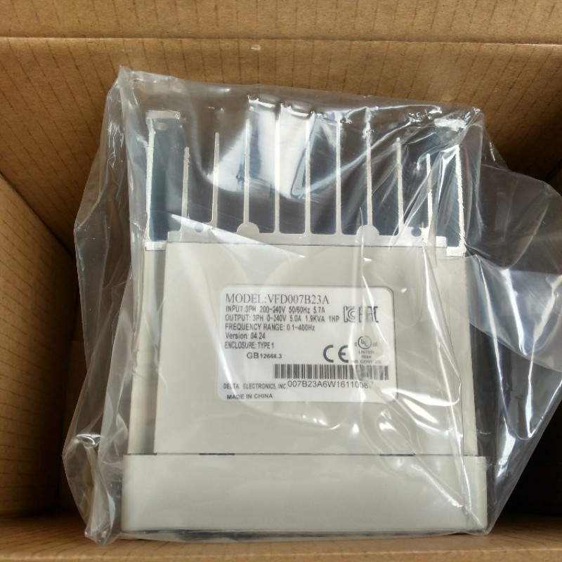 Delta AC Motor Drive Inverter VFD007B23A VFD-B Series 1HP 3 phase 220V 700W New