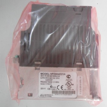 Delta Inverter VFD drive VFD004E21A 1Phase 220V 0.4KW 0.5HP 0.1~600Hz Grinding &Drilling machine