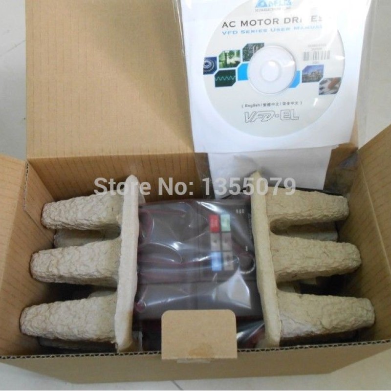 Delta Inverter VFD drive VFD015EL21A 1Phase 220V 1.5KW 2HP 0.1~600Hz Water pump &Packaging machine